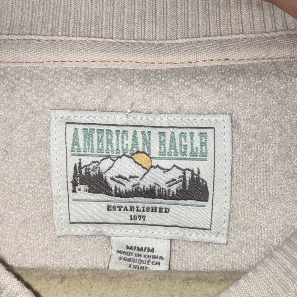 American Eagle Outfitters Cream Crew Neck Sweater - Picture 2 of 3